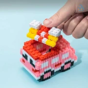 Thumbnail 3 of Deli Конструктор-кола Genius, 400 части, розова