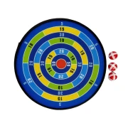 Thumbnail 1 of Мишена за дартс, мека, с три топчета, диаметър 36 cm, синя