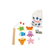 Thumbnail 2 of Small Foot Игра риболов за пътуване, в текстилна торбичка