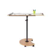 Thumbnail 14 of Rocada Флипчарт - маса Natural, магнитен, на колела, 105 x 67 cm