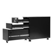 Thumbnail 6 of Контейнер RFG, метален, с три чекмеджета и ключ, 300 х 600 х 560 mm, черен