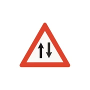 Thumbnail 1 of Пътен знак A30 - Двупосочно движение, със стойка