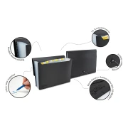 Thumbnail 3 of Rapesco Папка Germ-Savvy, тип хармоника, с ластик и 13 отделения, черна