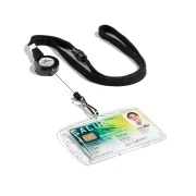 Thumbnail 3 of Durable Лента за бадж, текстилна, с ретрактор, черна, 10 броя