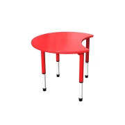 Thumbnail 7 of Ученическа маса RFG Moon, с регулируема височина, от I до XII клас, 900 х 900 х 550-750 mm, MDF, червена