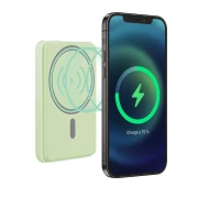 Thumbnail 4 of Външна батерия TNB Magsafe, 20 W, 5000 mAh, USB Type-C, зелена