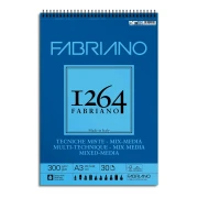 Thumbnail 1 of Fabriano Скицник, за смесени техники, А3, 300 g/m2, вълниста текстура, 30 листа