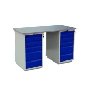 Thumbnail 1 of Работна маса WT140 WD5, 1400 х 700 х 870 mm, метална, MDF плот