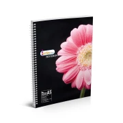 Thumbnail 3 of Тетрадка, A5, широки редове, 2 теми, офсетова хартия, метална спирала, мека корица, 80 листа