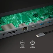 Thumbnail 6 of Докинг станция Yenkee 1101, 11 в 1, USB C