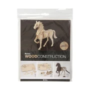 Thumbnail 2 of Creativ Company 3D Кон, за сглобяване и декорация, дървен, 18 х 4.5 х 16 cm