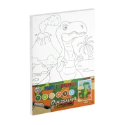 Thumbnail 2 of Moxy Платно за оцветяване по номера Динозавър, оранжево
