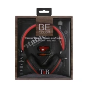 Thumbnail 2 of Слушалки TNB Be Color, с кабел 1.2 m и микрофон, 3.5 mm жак, 105 dB, черно-червени