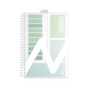 Thumbnail 4 of Art Pioneer Пад, A5, широки редове, със спирала, 80 листа, зелен