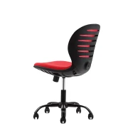 Thumbnail 5 of Детски стол RFG Flexy Black, дамаска и меш, червена седалка, червена облегалка