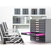 Thumbnail 3 of Durable Бокс за документи Varicolor, с 10 чекмеджета, сив