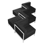 Thumbnail 18 of Ъглов модул RFG Neo, екокожа, 720 х 720 х 700 mm, черен ляв