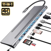 Thumbnail 11 of Докинг станция TNB, 11 в 1, USB Type C кабел, 20 cm