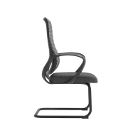 Thumbnail 3 of Посетителски стол RFG Mojito M, дамаска и меш, метална основа, до 120 kg, сиво-черен