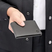 Thumbnail 2 of Hugo Boss Портфейл Saffiano Double B, сив