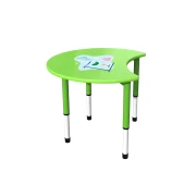 Thumbnail 2 of Ученическа маса RFG Moon, с регулируема височина, от I до XII клас, 900 х 900 х 550-750 mm, MDF, зелена