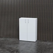 Thumbnail 3 of Стелаж Narbutas Nova Basic, 800 x 360 x 1092 mm, ПДЧ 18 mm, бял меламин, бяла правоъгълна дръжка