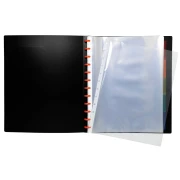 Thumbnail 2 of Exacompta Папка, A4, PP с 20 сменяеми джобове, черна