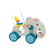 Thumbnail 3 of Small Foot Слонче, дървена играчка за дърпане със спирала, джунгла