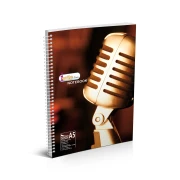 Thumbnail 4 of Тетрадка, A5, широки редове, 2 теми, офсетова хартия, метална спирала, мека корица, 80 листа