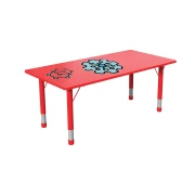 Thumbnail 5 of Ученическа маса RFG Fresh, с регулируема височина, от 3 до 8 години, 1200 х 600 х 370-620 mm, MDF, червена