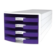 Thumbnail 3 of HAN Бокс за документи Impuls Trend, с 4 чекмеджета, лилав