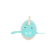 Thumbnail 6 of Small Foot Играчка Кит, за навиване, за вода, дървена