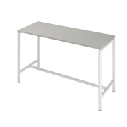 Thumbnail 1 of Висока маса Narbutas Nova, 1800 x 700 x 1050 mm, ПДЧ 25 mm, перленосив меламин, бял метал