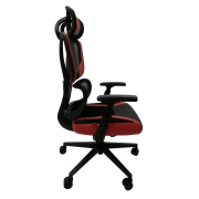 Thumbnail 6 of Геймърски стол RFG Strike, дамаска и меш, Multi-function механизъм, метална основа, до 130 kg, черно-червен