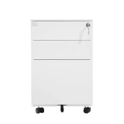 Thumbnail 4 of Контейнер RFG, метален, с три чекмеджета и ключ, 390 х 520 х 600 mm, бял