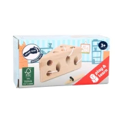 Thumbnail 2 of Small Foot Игра за нанизване Сирене с мишка, дървена