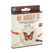 Thumbnail 2 of Craft ID Комплект за бродиране Пеперуда, мини, 12.5 х 10 cm