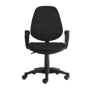 Thumbnail 2 of Ергономичен стол RFG Presto Black, текстил, до 130 kg, сив меланж