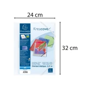 Thumbnail 5 of Exacompta Папка Keracover, PP, с 3 капака и ластик, бяла