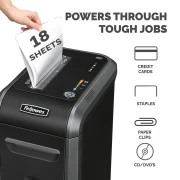 Thumbnail 9 of Шредер за унищожаване на документи Fellowes Powershred 99Ci, 100% Jam Proof, Cross-Cut, 34 L, P-4, време за работа 30 мин, време за почивка 40 мин