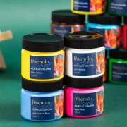 Thumbnail 4 of Deli Акрилна боя Finenolo, в бурканче, 100 ml, жълта