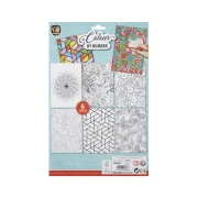 Thumbnail 2 of Moxy Рисуване по номера Мандала, А4, с 6 молива, 6 листа