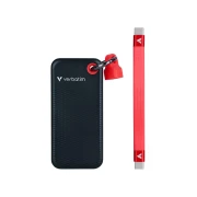 Thumbnail 3 of Външен SSD твърд диск Verbatim Pocket, 1 TB, джобен, USB 3.2, черно-червен