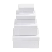 Thumbnail 2 of Creativ Company Картонени кутии, правоъгълни, бели, 4 броя