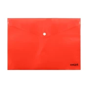 Thumbnail 2 of Office 1 Папка, А4, с копче, прозрачна, червена