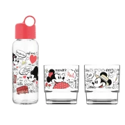Thumbnail 2 of Disney Бутилка за пътуване, в комплект с 2 стъклени чаши, червена