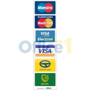 Thumbnail 1 of Стикер Плащане с карта, 40 х 10 cm