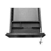 Thumbnail 4 of Контейнер RFG, метален, с три чекмеджета и ключ, 300 х 600 х 560 mm, черен