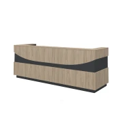 Thumbnail 7 of Ъглов модул за рецепция RFG Joy, ляв, с декорация дъга, ПДЧ, кехлибарен дъб и антрацит