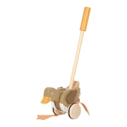 Thumbnail 6 of Small Foot Играчка пате за бутане, дървена, с движеща се глава